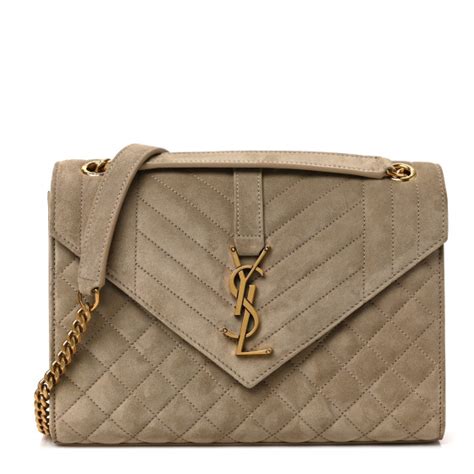 ysl mixed matelasse envelope bag|SAINT LAURENT Suede Mixed Matelasse Triquilt Medium .